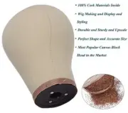 Canvas Block Training Manequin for hair dressing wig and training head. 23"