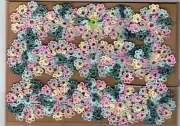 Tatting Tatted sun flowers 15 size 10 varigated hand dyed /thread (E)