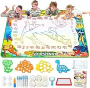 Jasonwell Aqua Magic Water Doodle Mat Large Drawing Coloring Painting Writing Board Educational Learning Toy PENS Water Painting Activity Gifts for Kids Toddlers Boys Girls Age 2 3 4 5 6 7 8 (60 x 40)