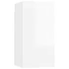 High Gloss Wall-Mounted Cabinet Wooden TV Storage Unit Shelf Rack Cupboard