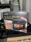 Geek Chef Steam Air Fryer Toast Oven Combo 26 QT Steam Convection Counter Black
