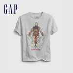 GAP 男童裝 GAP X MARVEL漫威聯名 純棉短袖T恤-灰色(689819)