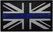 [YOYUMI] Tactical Morale Patches Ir Reflective Fabric UK Flag Armband Morale Patch Identification Hook and Loop