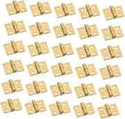 HOMSFOU 30 Pcs Box Mini Hinge Hinges for Kitchen Cabinets Miniature Dollhouse Accessories Furniture Mini Miniature Hinges for Crafts Minatures Crafts Copper Piano Small Hinge