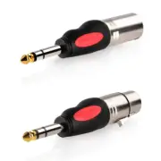 XLR(F) XLR(M) to 1/4 inch(6.35mm) Stereo Mono Audio Plugs Connector
