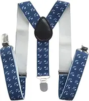[Aiko Fashion] Kids Boys Girls Fashion Print Pattern Adjustable Elastic Suspenders Y-Shaped Clip On Unisex Kid Braces (Style 33)