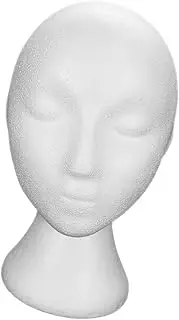 CALLARON Foam Mannequin Head Display Stand Durable Hat Holder for Wigs Caps for Shops Home Use Generous Design for Shape Retention Air Drying Practical Decorative