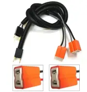 Wire Ceramic Pigtail H7 Two Harness Head Light High Beam Bulb Female Connector (for: Volvo)
