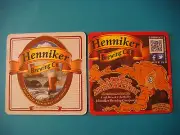 Beer Bar Coaster ~ Henniker Brewing Company Amber Apparition Ale ~ New Hampshire