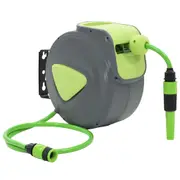Automatic Retractable Water Hose Reel Wall Mounted 10+1 m vidaXL