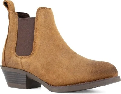 Frye Women's 7.5M The Safety-Crafted Chelsea Boot Work - BROWN (FR40502F) - NEW™