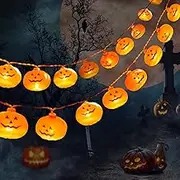 Halloween Decorations 9Ft 20LED Pumpkin String Lights