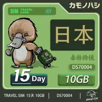 在飛比找Yahoo!奇摩拍賣優惠-【鴨嘴獸 旅遊網卡】 Travel Sim 日本 網卡 15