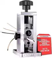 StripMeister Original Drill-Powered Wire Stripper Machine - Manual Silver