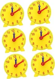 BRIGHTFUFU Teaching Clock for Boys and Girls Creative Clock Time Learning Tool for Perception Time Mould Educational Toys Set