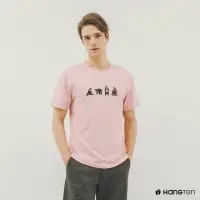 在飛比找momo購物網優惠-【Hang Ten】男裝-BCI純棉保育動物印花短袖T恤(淺