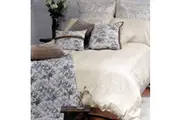 Tarlo Cream Quilt Cover Set by Canterbury