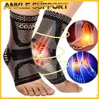 Copper Ankle Support Brace Compression Sock Sleeve Plantar Fasciitis Pain Relief