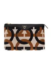 Letter combination wash bag One size Black