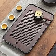 17 Inch Large Bamboo Chinese Gongfu Tea Tray Table Box with Water Storage for Kungfu Kung fu Tea Set