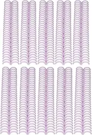 10Pcs Comb Binding Spines Reliable 30 Ring Plastic Binder Combs for A4 Paper (Purple)