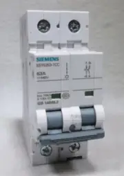 1pcs MCB 2P 5SY5263-7CC DC 63A DC Miniature Circuit Breaker