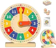 Educational Clock for Preschoolers - Clock with Time Cards | Teaching Clock for Children, Colorful Educational Time Learning Clock, Funny Educational Clock, Teaching Aids for Classrooms, Students