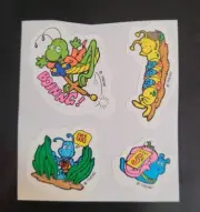 scratch and sniff stickers NEW Set/4 Trend Spearmint Scent