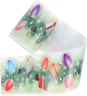 Gadpiparty 1 Roll Christmas Bulletin Borders Stickers Self Adhesive Blackboard Trim for Classroom and Office Decoration Easy to Install and Cut to Create Warm Holiday Atmosphere