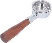 Fannay 58mm Bottomless Portafilter, 2 Ears Wood Handle Naked Portafilter for Expobar, Faema, Rancilio, MILESTO EM19M2, CASADIO, Filter Basket Included (E Circle Siam Rosewood)