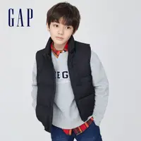 在飛比找蝦皮商城優惠-Gap 兒童裝 Logo立領羽絨背心(2-14歲) 大絨朵羽