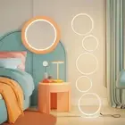 RGB Circle Floor Lamp – Modern LED Ambient Light for Living Room or Bedroom