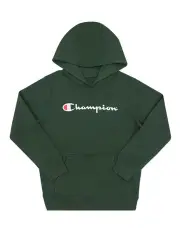 [Champion] Script Hoodie in Dark Green