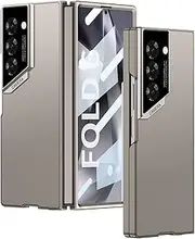 Case for Samsung Galaxy Z Fold6, Shock-Resistant Ultra-Thin Fashion Hard Case with Built-in Screen Protector (Grey Grey,for Galaxy Z Fold6)