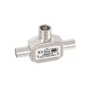 Satellite Splitter 2-Way TV Aerial Splitter for Dual Screens - T-Coupling Coax
