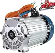 ZHOZHUT 60V 72V Electric Brushless DC Motor 1500W-4000W High Power Electric Tricycle Motor 18-Tooth Brushless Electric Motor for Electric Tricycle, Quadricycle, Sightseeing Car