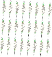 GANAZONO 24Pcs Olive Shape Fishing Bait Cage Durable Spring Fishing Tool for Lakes Rivers Streams Stable Bait Holder Tear Resistant
