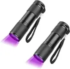 Vagocom 395nm Blacklight UV Flashlights, Portable 9 LED Black Light Ultraviol...