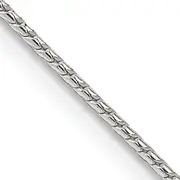 22 Inch Sterling Silver 1.25mm Round Franco Chain