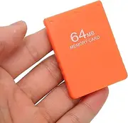 FMCB Memory Card McBoot 64MB V1.966 for SonyPlaystation2 Game Console, High Speed External Data Storage Card for Standard and Slim Line All Versions (Orange)