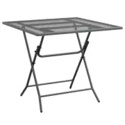 Outdoor Square Table Garden Patio Indoor Bistro Side Coffee Dining Metal 80cm