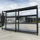 3.0M Metal Warehouse Racking Storage Garage Shelving Shelf Shelves - Matte Black