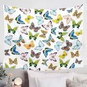 Multi Pattern and Colors Butterflies Tapestry