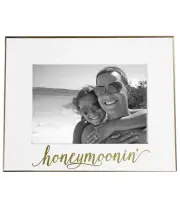 5x7 Honeymoon Frame in Decorative Gift Box - Wedding Picture Frame, Honeymoon...