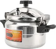 7L/9L Aluminum Pressure Cooker, Commercial Pressure Canner, Explosion Proof Compound Bottom Cookware, Compatible with Gas Stove, Induction Cooker, Flat Top Stove (9L)