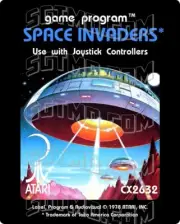 Atari 2600 Replacement Label - Space Invaders