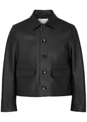 Second Layer Mad Dog Leather Jacket - Black - 48 (IT48 / M) 48 (IT48 / M)