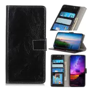 For iPhone 11 Pro Case, Wild Horse PU Leather Wallet Cover, Black