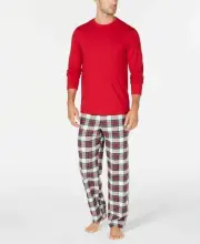 New Family PJ's Men Stewart Plaid Pajama Set, Small