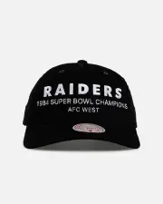[MITCHELL & NESS] Mitchell & Ness Las Vegas Raiders 'Worldwide' Deadstock Corduroy Snapback Black - Size ONE ONE Black